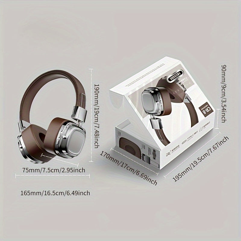 Wireless Over-Ear Headphones with HD Stereo Sound, Deep Bass & 20H Playtime