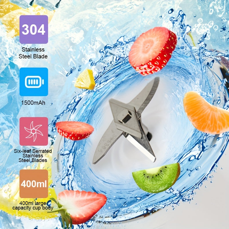 Portable Multi-Function Juicer – Rechargeable Compact Juicing Cup for Home & Travel