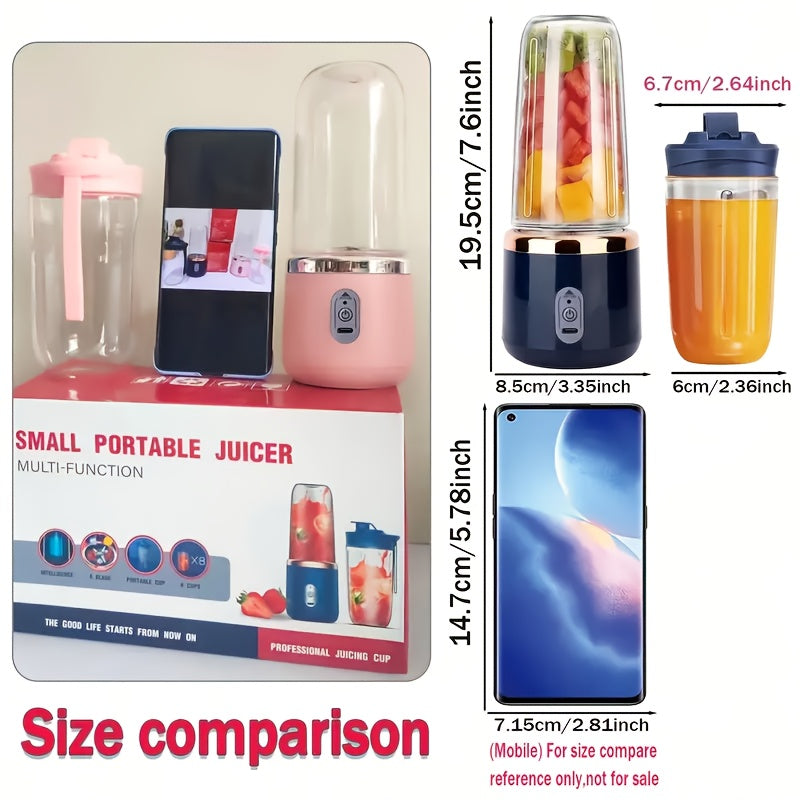 Portable Multi-Function Juicer – Rechargeable Compact Juicing Cup for Home & Travel