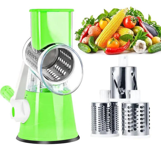 Multicolor Manual Food Chopper - Easy To Clean And Maintain Kitchen Tool