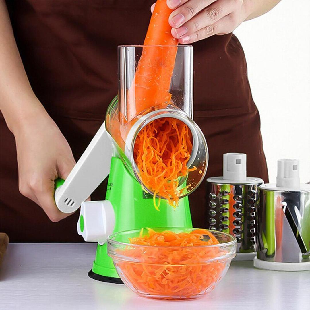 Multicolor Manual Food Chopper - Easy To Clean And Maintain Kitchen Tool