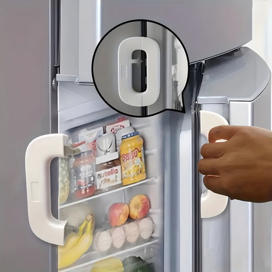Refrigerator Safety Locks – Hole-Free Fixing Buckle to Prevent Pinched Hands